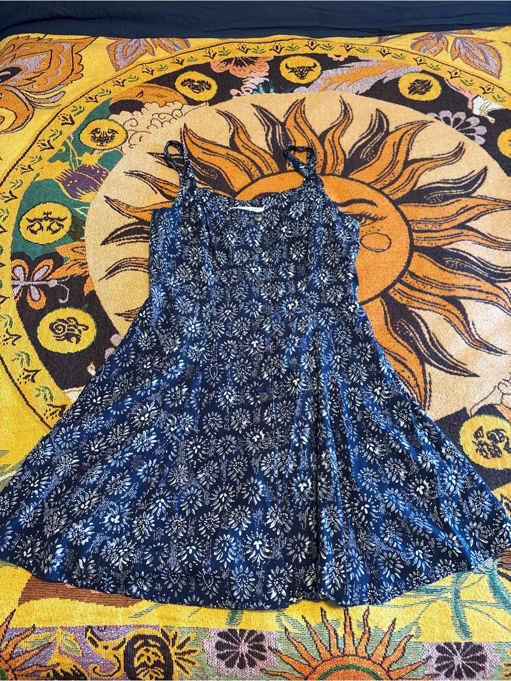 The Limited Vintage Button Front Floral Sundress